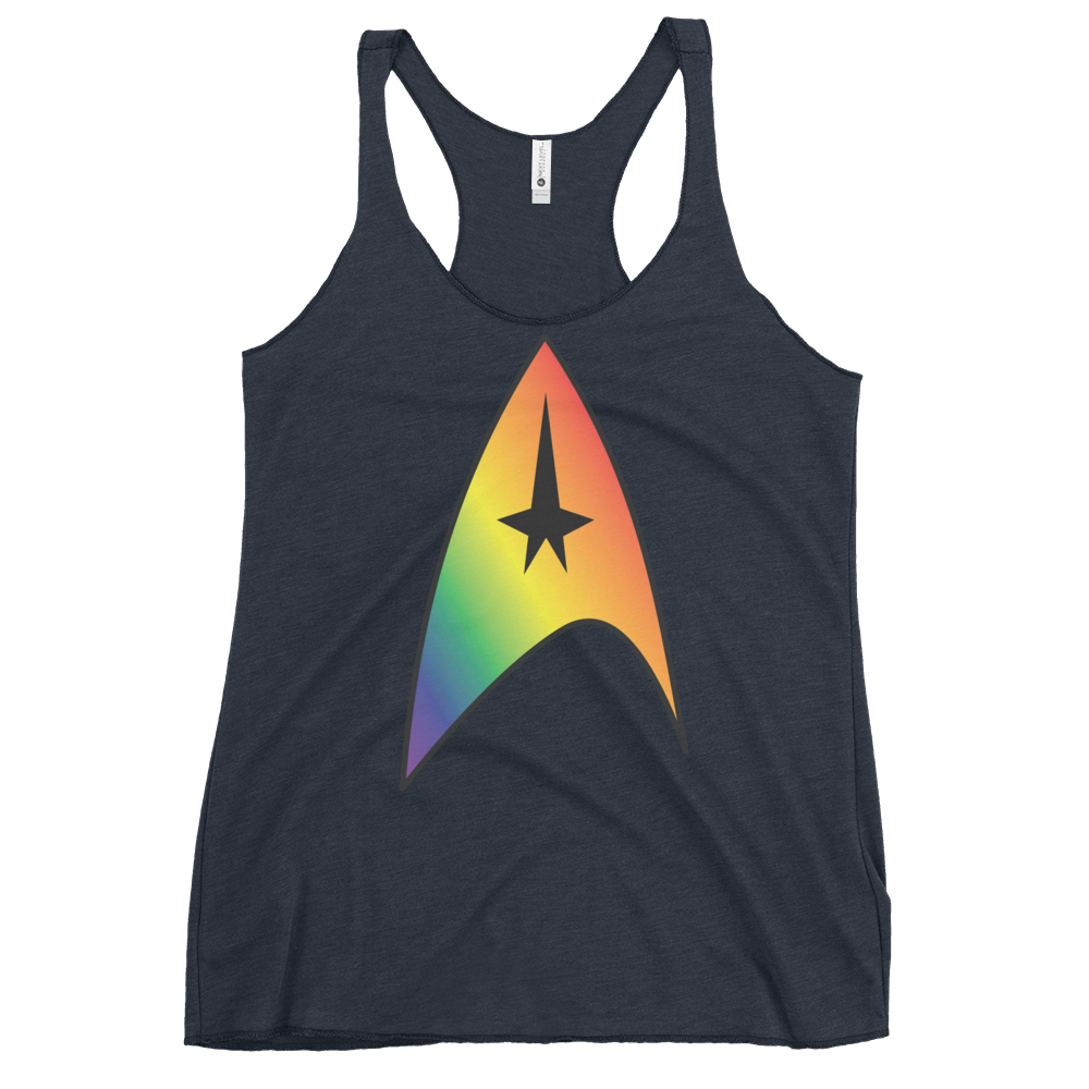 Starfleet Insignia - Rainbow Pride Women's Racerback Tank