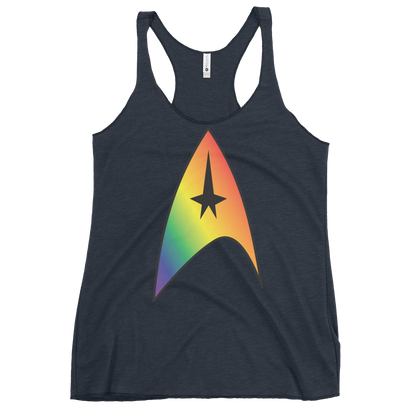 Starfleet Insignia - Rainbow Pride Women's Racerback Tank