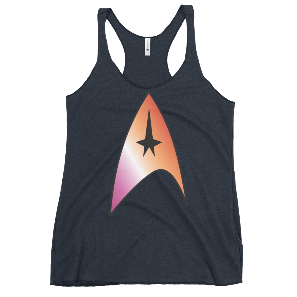 Starfleet Insignia - Lesbian Pride Women's Racerback Tank