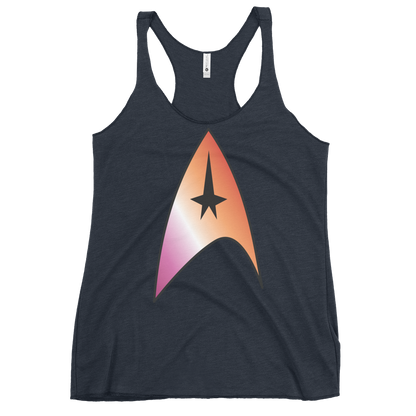 Starfleet Insignia - Lesbian Pride Women's Racerback Tank