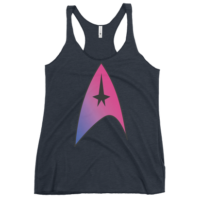 Starfleet Insignia - Bisexual Pride Women's Racerback Tank