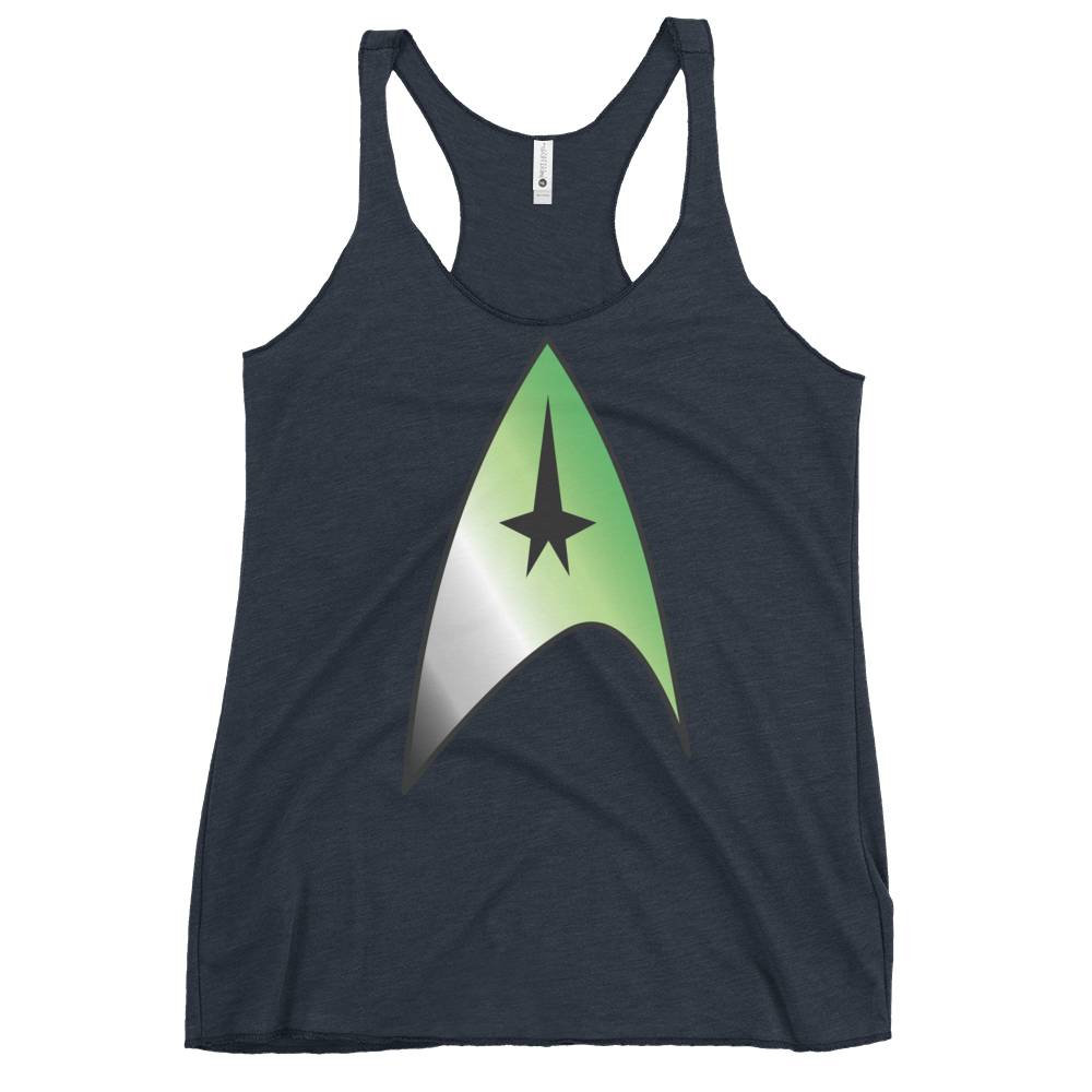 Starfleet Insignia - Aromantic Pride Women's Racerback Tank