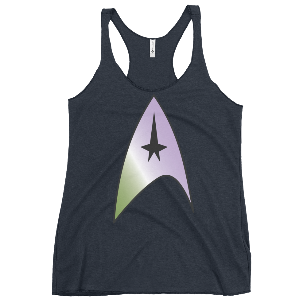 Starfleet Insignia - Genderqueer Pride Women's Racerback Tank