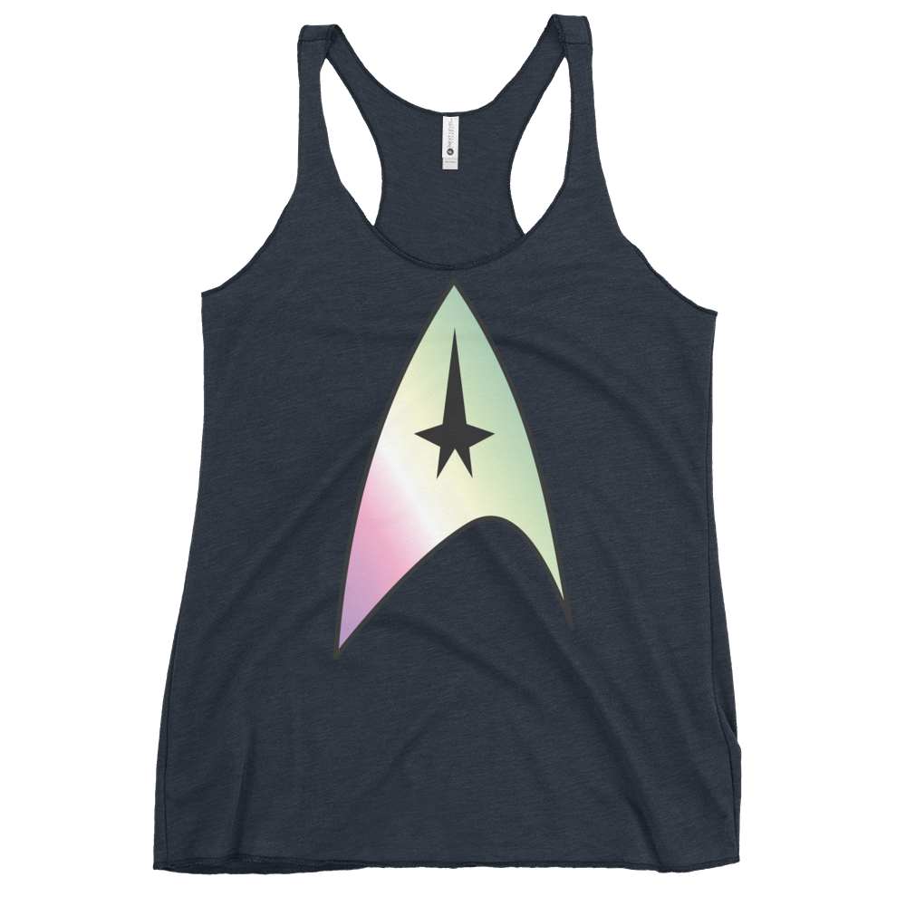 Starfleet Insignia - Genderfae Pride Women's Racerback Tank