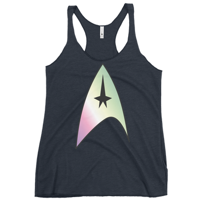 Starfleet Insignia - Genderfae Pride Women's Racerback Tank