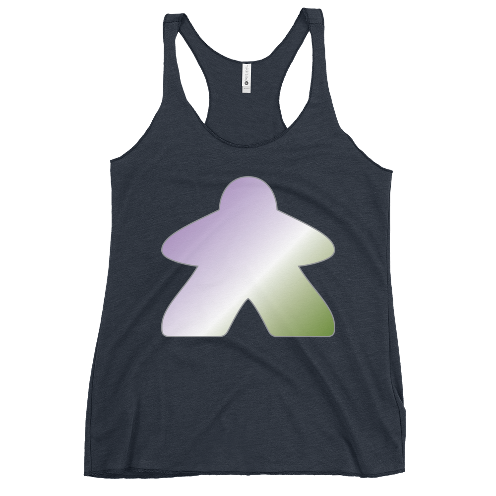 Queerple - Genderqueer Pride Women's Racerback Tank