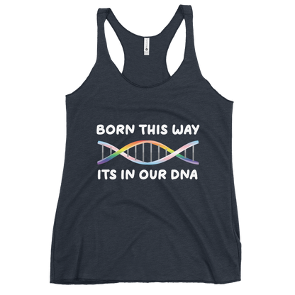 Born This Way - Rainbow/Trans Women's Racerback Tank