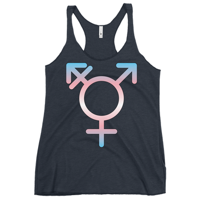 Transgender Symbol - Trans Pride Women's Racerback Tank