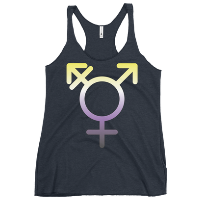 Transgender Symbol - Non-binary Pride Women's Racerback Tank