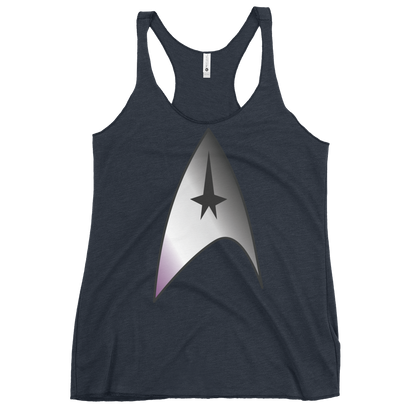 Starfleet Insignia - Asexual/Demisexual Pride Women's Racerback Tank