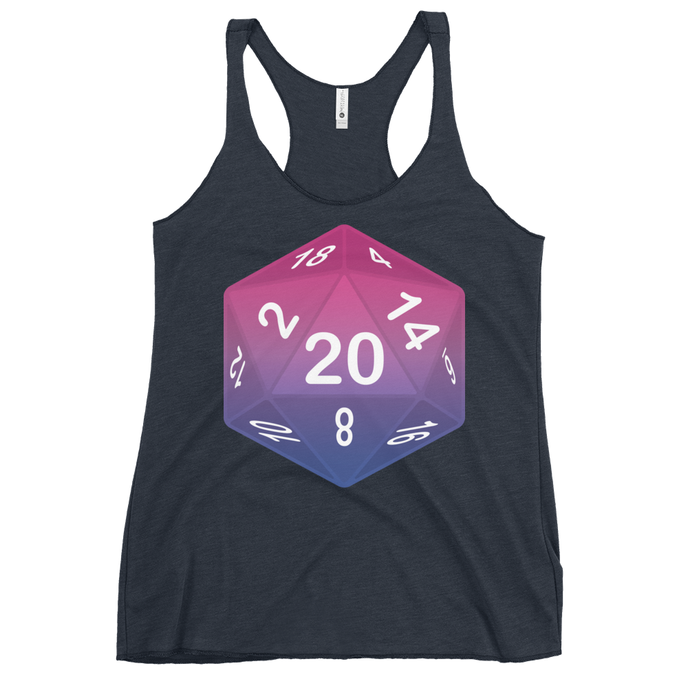 Pride Dice - Bisexual Women's Racerback Tank