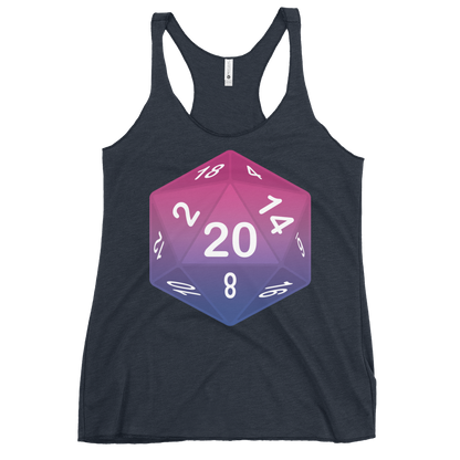 Pride Dice - Bisexual Women's Racerback Tank