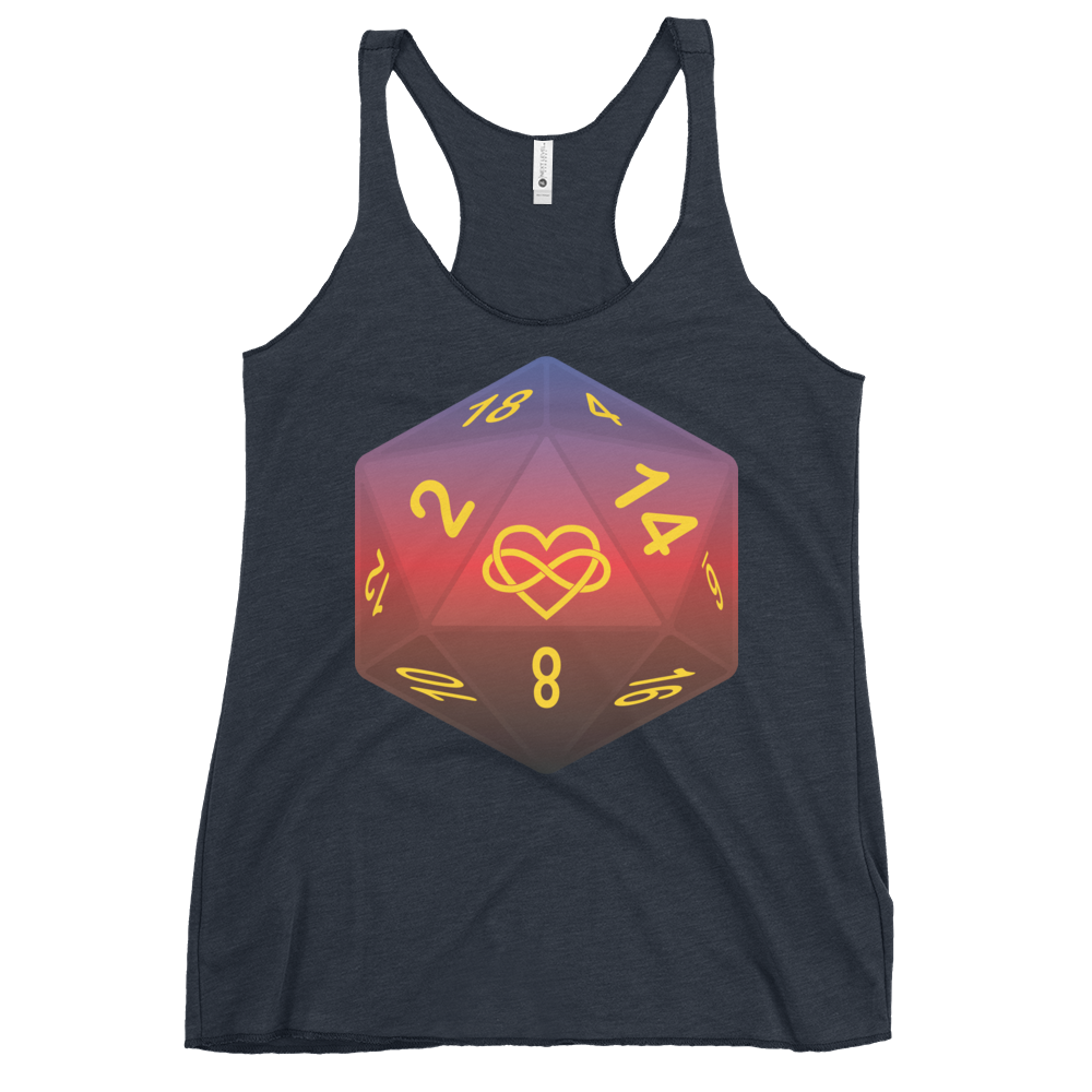 Pride Dice - Polyamory Women's Racerback Tank