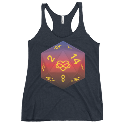 Pride Dice - Polyamory Women's Racerback Tank