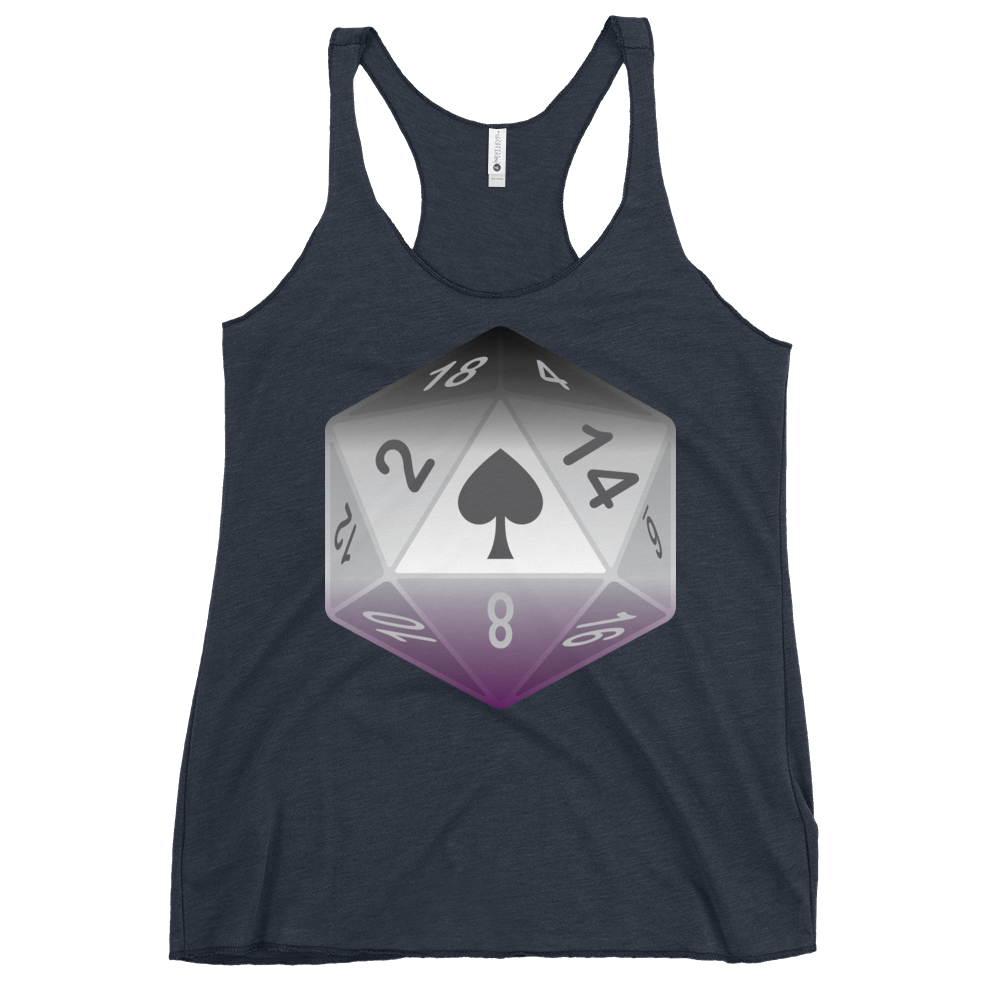 Pride Dice - Asexual Women's Racerback Tank