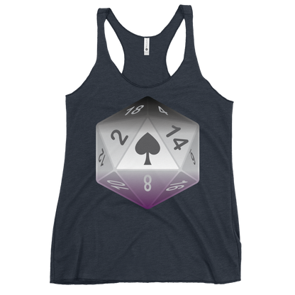 Pride Dice - Asexual Women's Racerback Tank