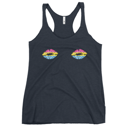 Pan Boob Kisses Women's Racerback Tank