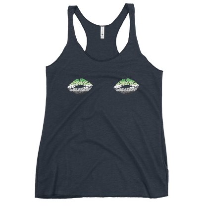 Aro Boob Kisses Women's Racerback Tank