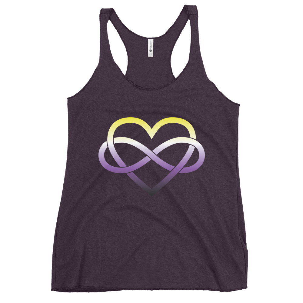 Polyamory Infinity Heart - Non-binary Women's Racerback Tank