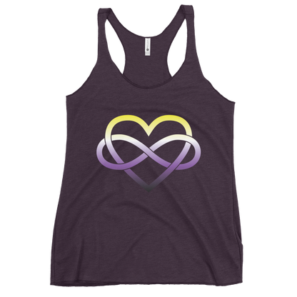 Polyamory Infinity Heart - Non-binary Women's Racerback Tank