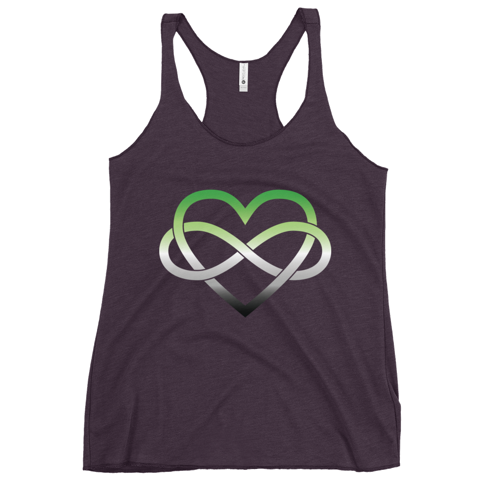 Polyamory Infinity Heart - Aromantic Women's Racerback Tank