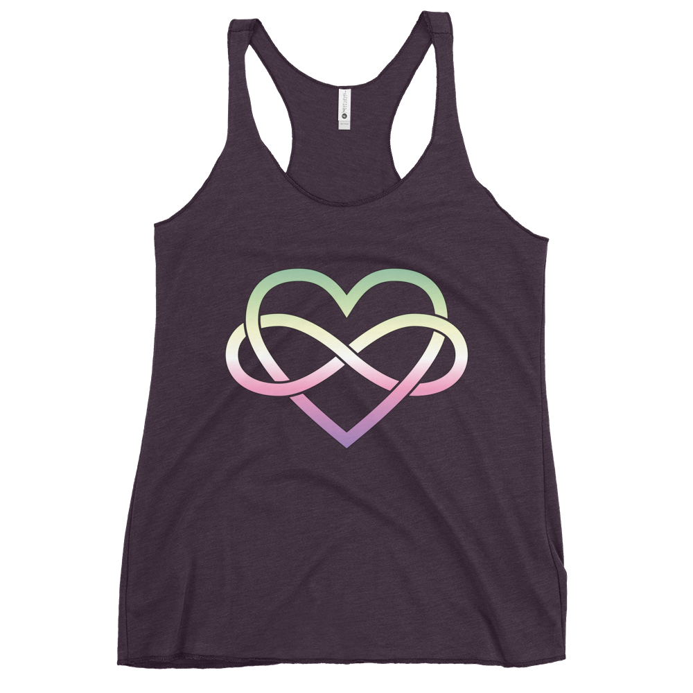 Polyamory Infinity Heart - Genderfae Women's Racerback Tank