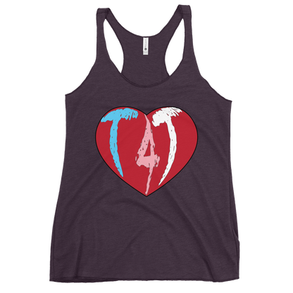 T4T Heart Women's Racerback Tank