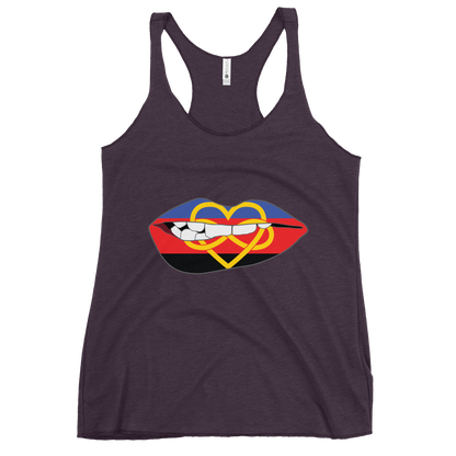 Biting Lips - Polyamory Flag Women's Racerback Tank