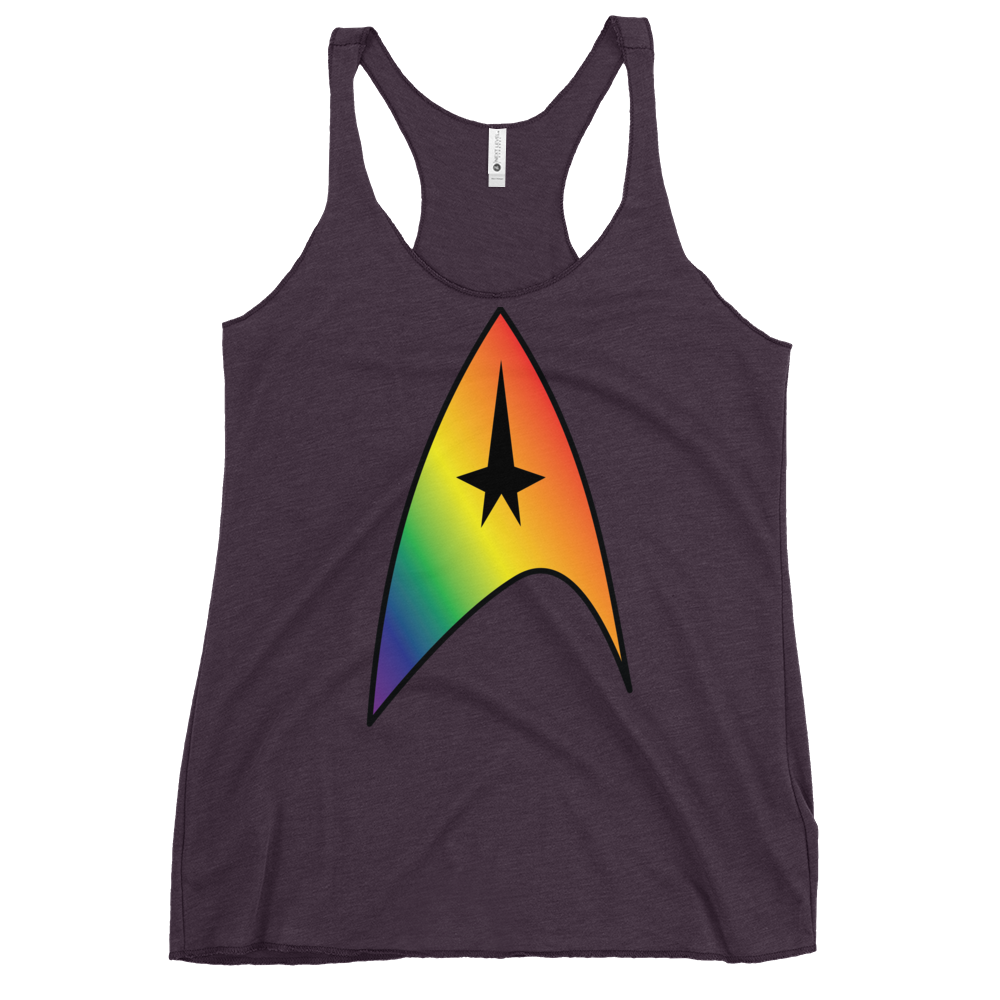 Starfleet Insignia - Rainbow Pride Women's Racerback Tank