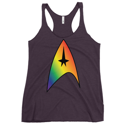 Starfleet Insignia - Rainbow Pride Women's Racerback Tank