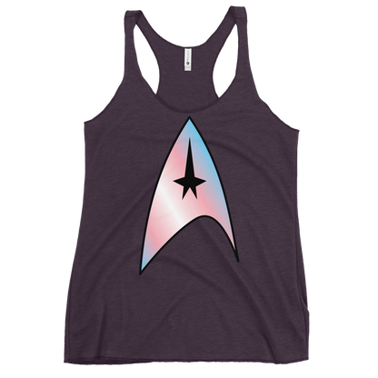 Starfleet Insignia - Trans Pride Women's Racerback Tank