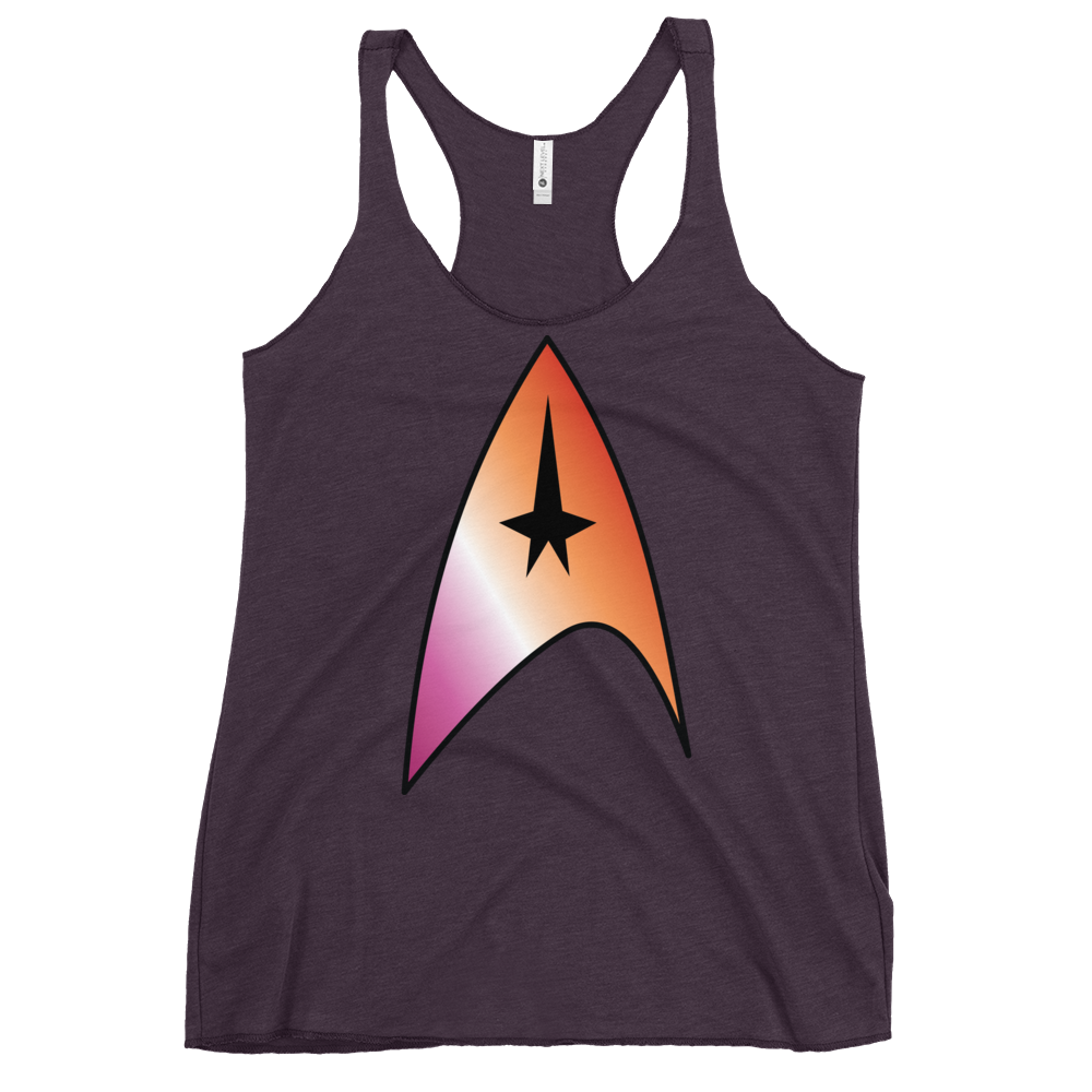 Starfleet Insignia - Lesbian Pride Women's Racerback Tank