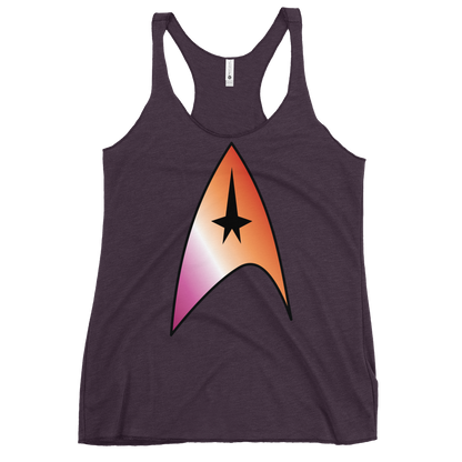 Starfleet Insignia - Lesbian Pride Women's Racerback Tank