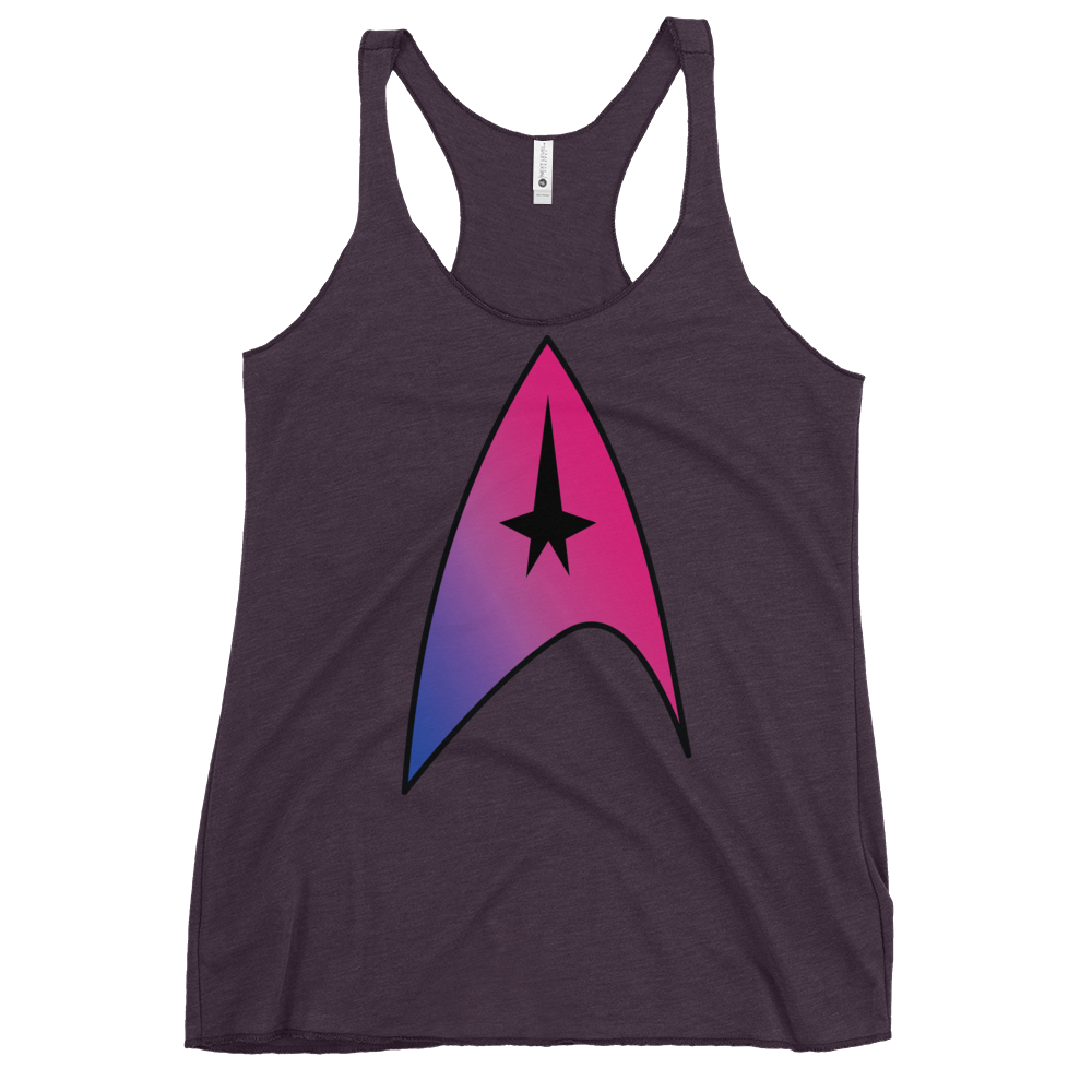 Starfleet Insignia - Bisexual Pride Women's Racerback Tank