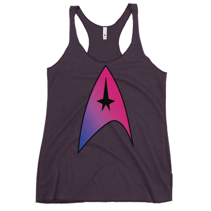 Starfleet Insignia - Bisexual Pride Women's Racerback Tank