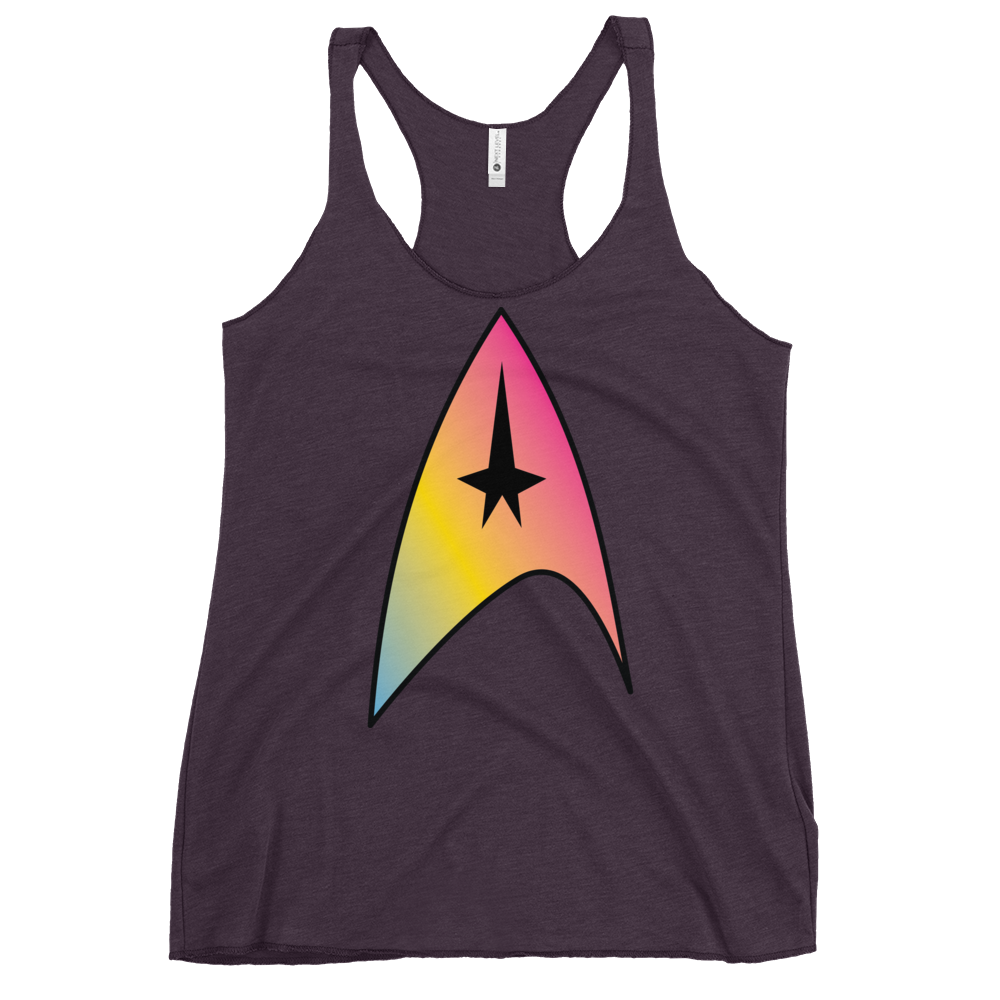 Starfleet Insignia - Pansexual Pride Women's Racerback Tank