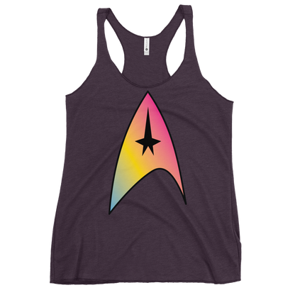 Starfleet Insignia - Pansexual Pride Women's Racerback Tank