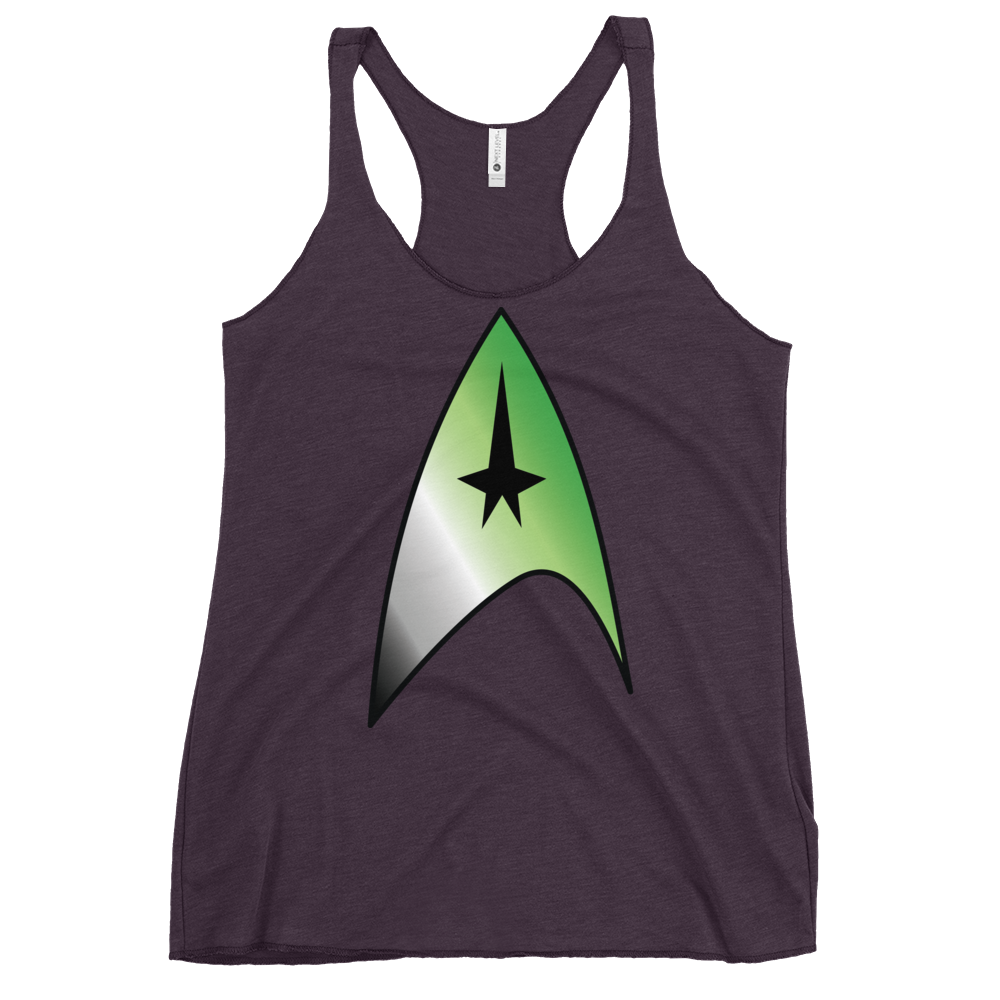 Starfleet Insignia - Aromantic Pride Women's Racerback Tank