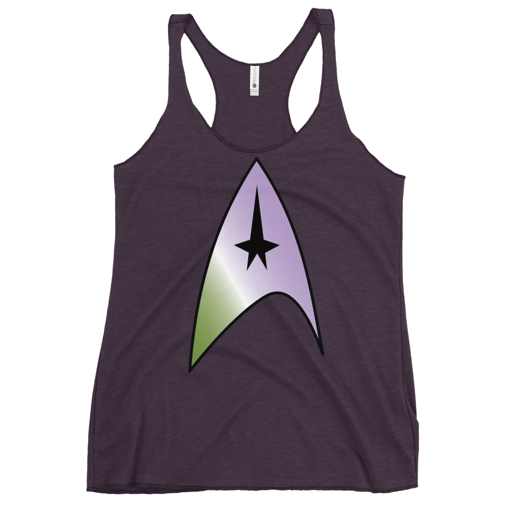 Starfleet Insignia - Genderqueer Pride Women's Racerback Tank