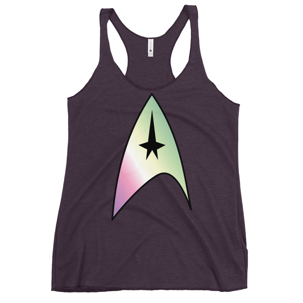 Starfleet Insignia - Genderfae Pride Women's Racerback Tank