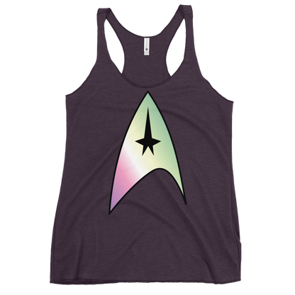 Starfleet Insignia - Genderfae Pride Women's Racerback Tank