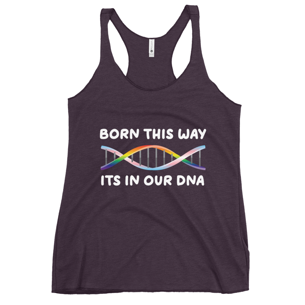 Born This Way - Rainbow/Trans Women's Racerback Tank