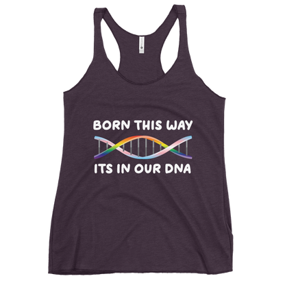 Born This Way - Rainbow/Trans Women's Racerback Tank