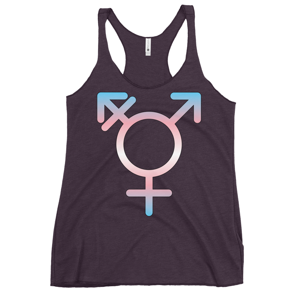 Transgender Symbol - Trans Pride Women's Racerback Tank