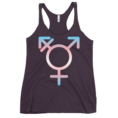 Transgender Symbol - Trans Pride Women's Racerback Tank