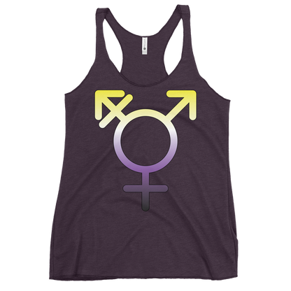 Transgender Symbol - Non-binary Pride Women's Racerback Tank