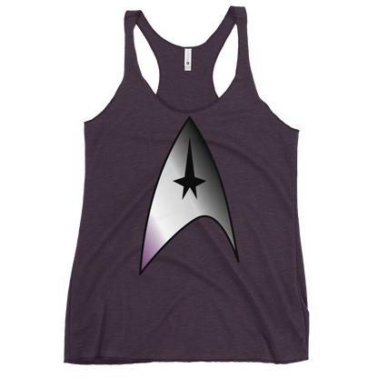 Starfleet Insignia - Asexual/Demisexual Pride Women's Racerback Tank