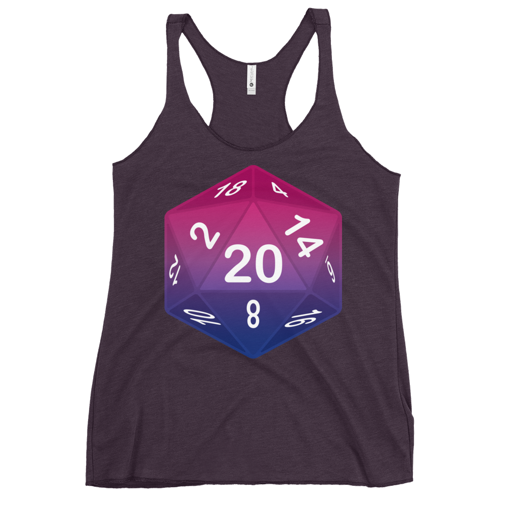 Pride Dice - Bisexual Women's Racerback Tank