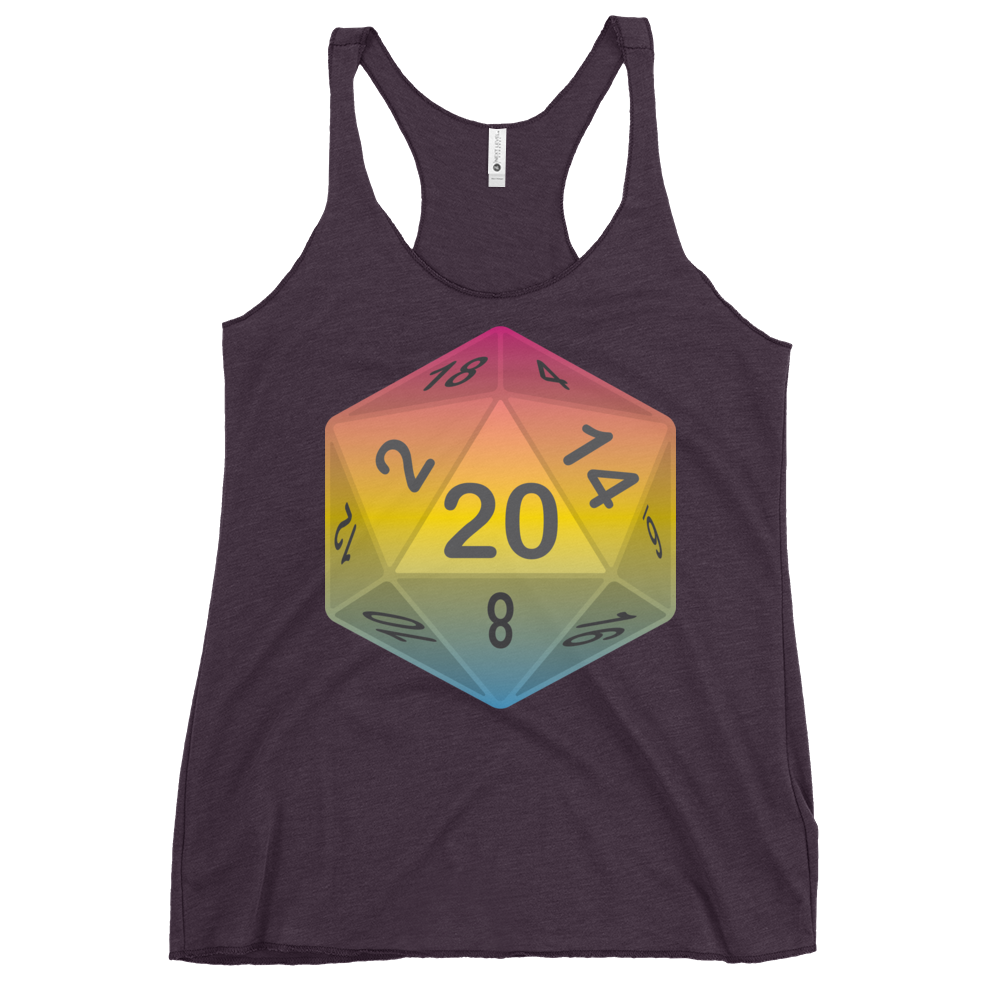 Pride Dice - Pansexual Women's Racerback Tank