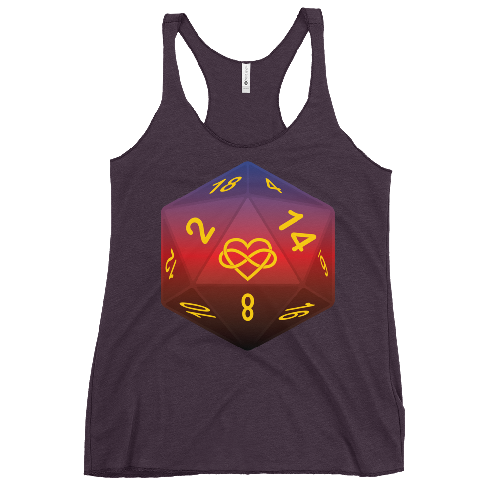 Pride Dice - Polyamory Women's Racerback Tank